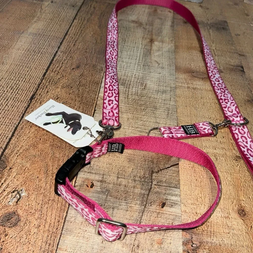 Harry Barker Collar & Leash Pink New Unused‎